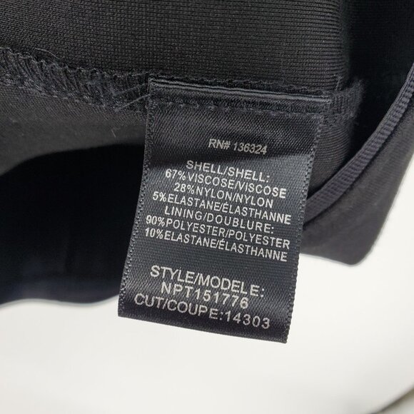 NWT‎ Halston Heritage Off-Shoulder Sheath Dress Little Black Dress Size 6 - Picture 9 of 11